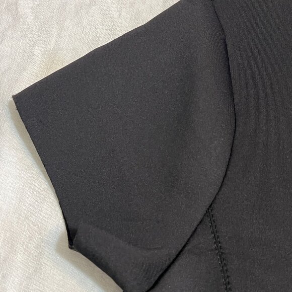 NWT Polo Ralph Lauren Black Short Sleeve Sheath Dress Women's Size 12 Minimalist - Picture 5 of 12